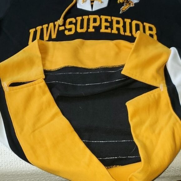Champion Athletic Collegiate UW-Superior Hoodie LS Jersey Style Sz. L Sweatshirt - Picture 7 of 10
